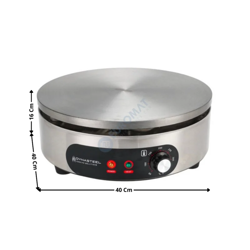 Prix Cassé Crêpière électrique 40CM / Châssis Rond – Gamme ECO | DLCM40E | DYNASTEEL