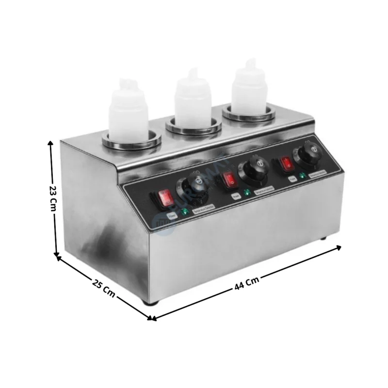 Affaire À Saisir Chauffe chocolat sauce Triple 3 x 800mL. | DLCW3 | DYNASTEEL