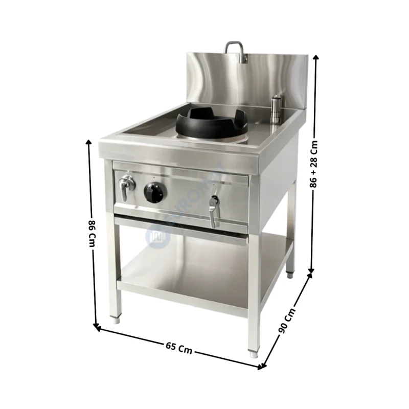 Retour Gratuit Fourneau Wok 1 Brûleur avec Robinet – Série ECO | THW1 | SKYRAINBOW