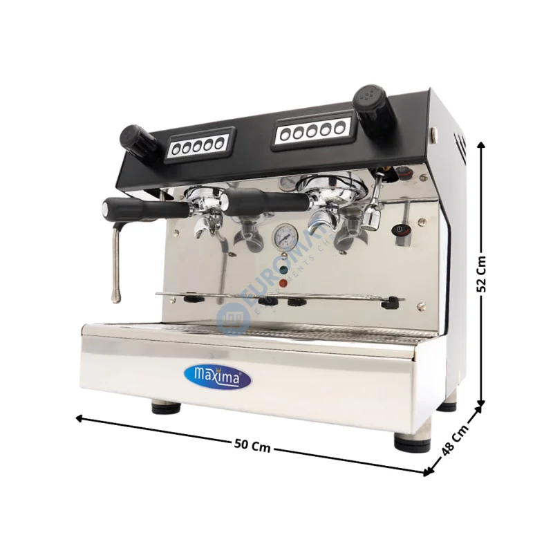 Authentique Machine à Expresso – 2 Pistons – Compacte – 360 Tasses par Heure | 09100001 | MAXIMA