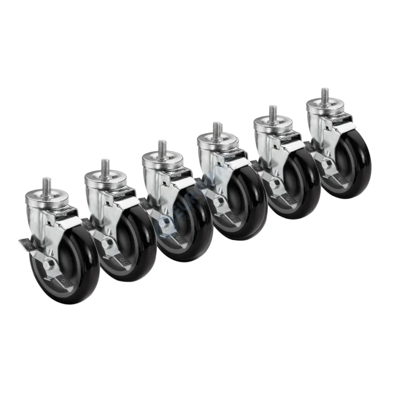 Kit 6 roulettes dont 3 avec freins | AC-830281 | TRUE Prix Bas