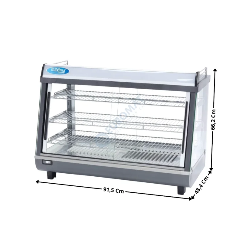 Vitrine chauffante 136 L. – Série ECO | 09400790 | MAXIMA Solde
