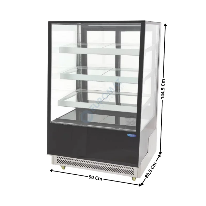 Vitrine de comptoir 90cm réfrigérée panoramique 400 L. | 09400842 | MAXIMA Jusqu’à Épuisement Des Stocks