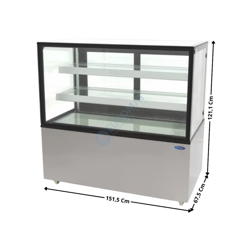Vente Directe Vitrine de comptoir 151,5cm réfrigérée panoramique 500 L. | 09400839 | MAXIMA