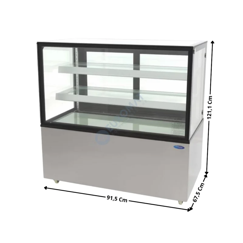 Vitrine de comptoir 91,5cm réfrigérée panoramique 300 L. | 09400837 | MAXIMA Bon Plan