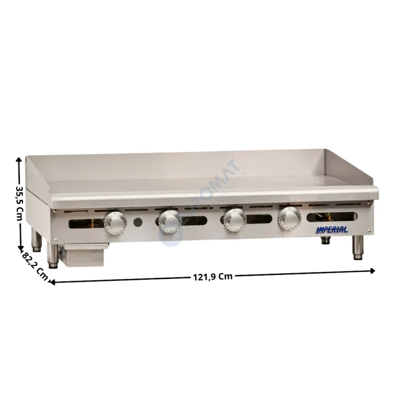 Produit De Marque Plaque – Plancha 4 zones acier gaz – Premium | ITG48 | IMPERIAL