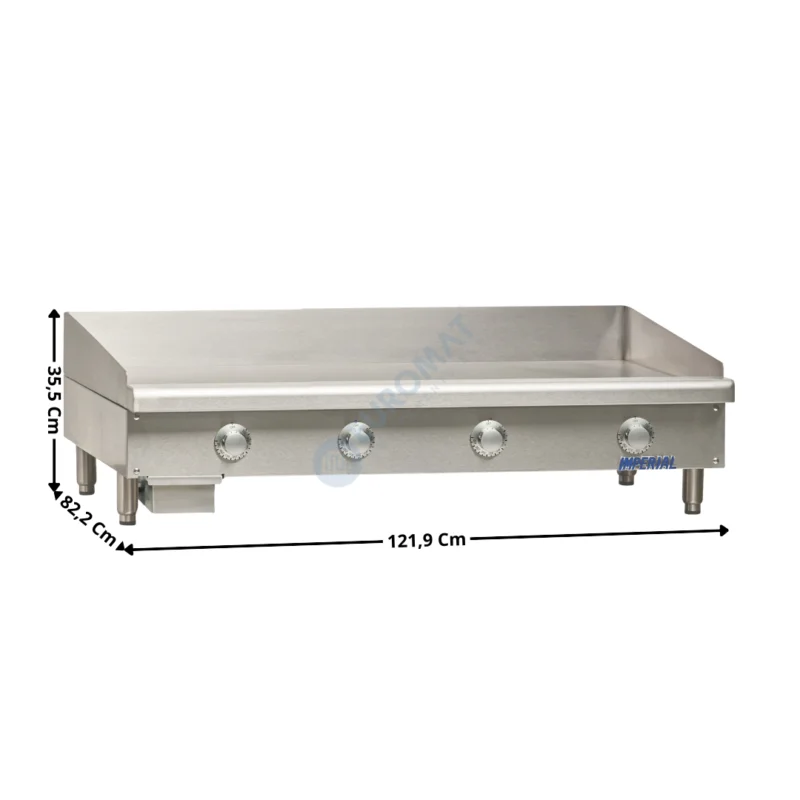 Commander Maintenant Plaque – Plancha 4 zones acier électrique – Premium | ITG48E | IMPERIAL