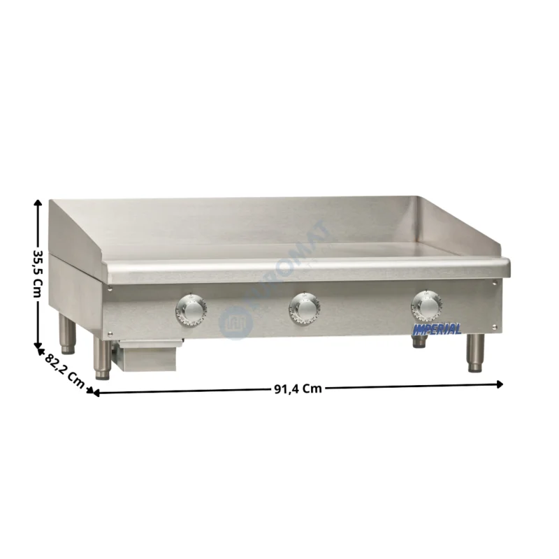 Meilleure Vente Plaque – Plancha 3 zones acier électrique – Premium | ITG36E | IMPERIAL