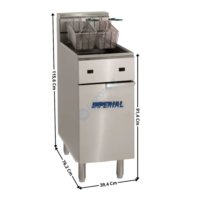 Friteuse 2 x 14 Litres élec / Résistances Basculante – Premium Series | IFS2525E | IMPERIAL Must-Have