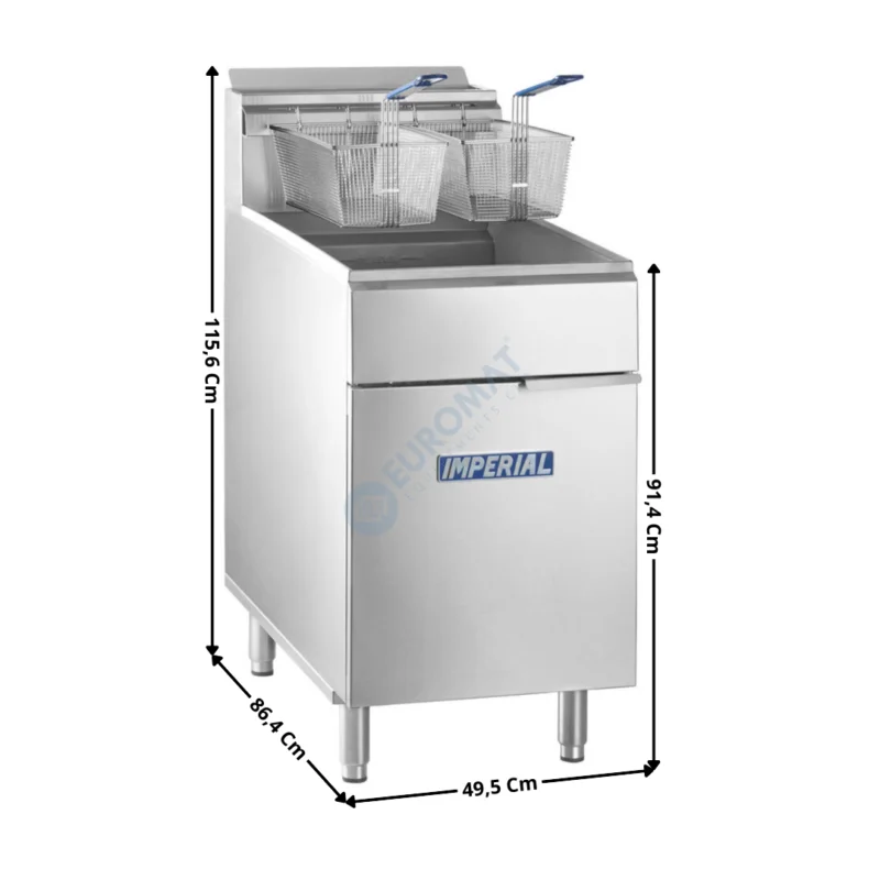Nouveauté Friteuse gaz 41 L. sur Meuble – Haut Rendement – Premium Series | IFS75 | IMPERIAL