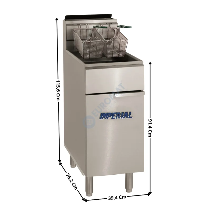 Prix Bas Friteuse gaz 2 x 14 L. sur Meuble – Haut Rendement – Premium Series | IFS2525 | IMPERIAL