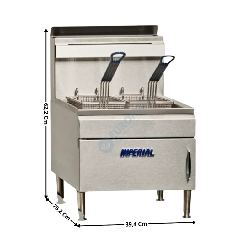Friteuse gaz 14 L. à poser – Haut Rendement – Premium Series | IFST25 | IMPERIAL Bon Plan