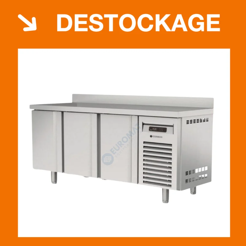 Meuble Table réfrigérée 3 portes positive GN1/1 | MRG200 | CORECO Produit De Marque