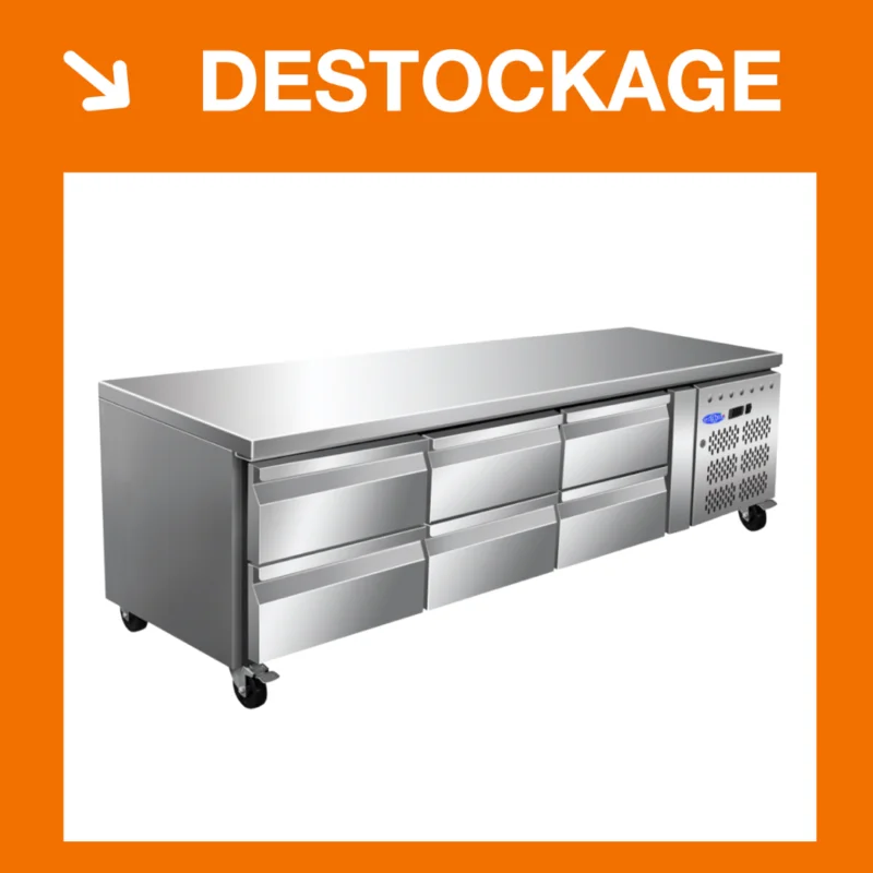 Affaire À Saisir Soubassement réfrigérée Positive – 6 tiroirs GN1/1 | SBR3160AC | ATLAS COLD