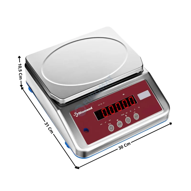 Balance électronique inox 16 KG – IP68 | BAL68161 | DIAMOND Commander Vite