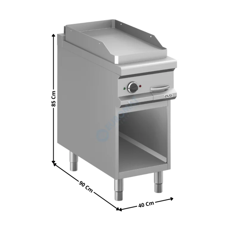 Plaque-Plancha 1 zone acier gaz – MAGISTRA 900 ECO | MFTG94AL | MBM ITALY Expédition Rapide