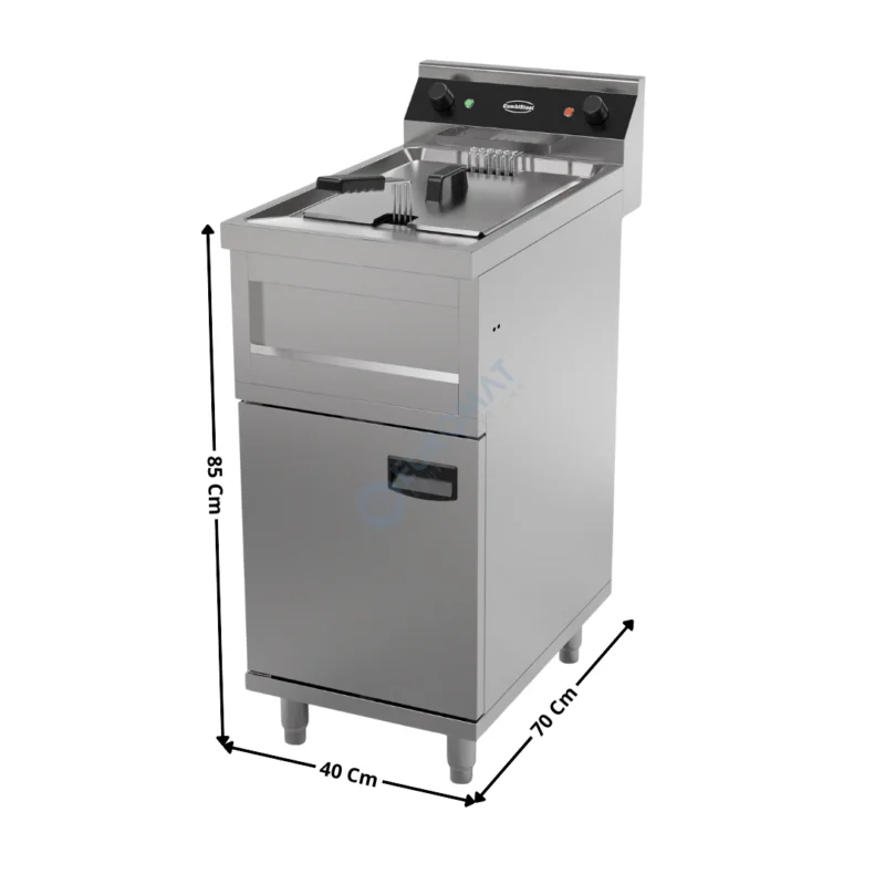 Friteuse électrique 12L. avec Vidange / 9 kW / 400V – Sur socle – Série économique | 74550955 | COMBISTEEL Dernière Chance