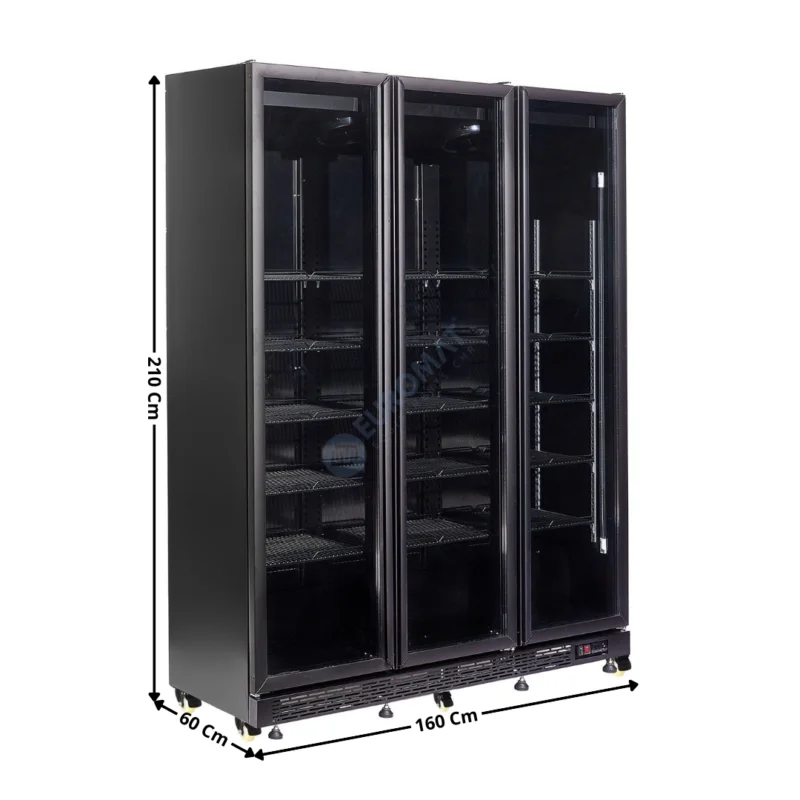 Promotion Armoire vitrée 3 portes battantes 1200L. – Triple Vitrage | 74551925 | COMBISTEEL