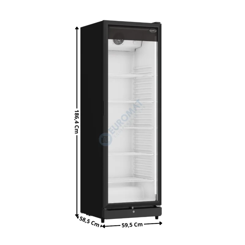Armoire vitrée 1 porte battante 388L. | 74553130 | COMBISTEEL Satisfait Ou Remboursé