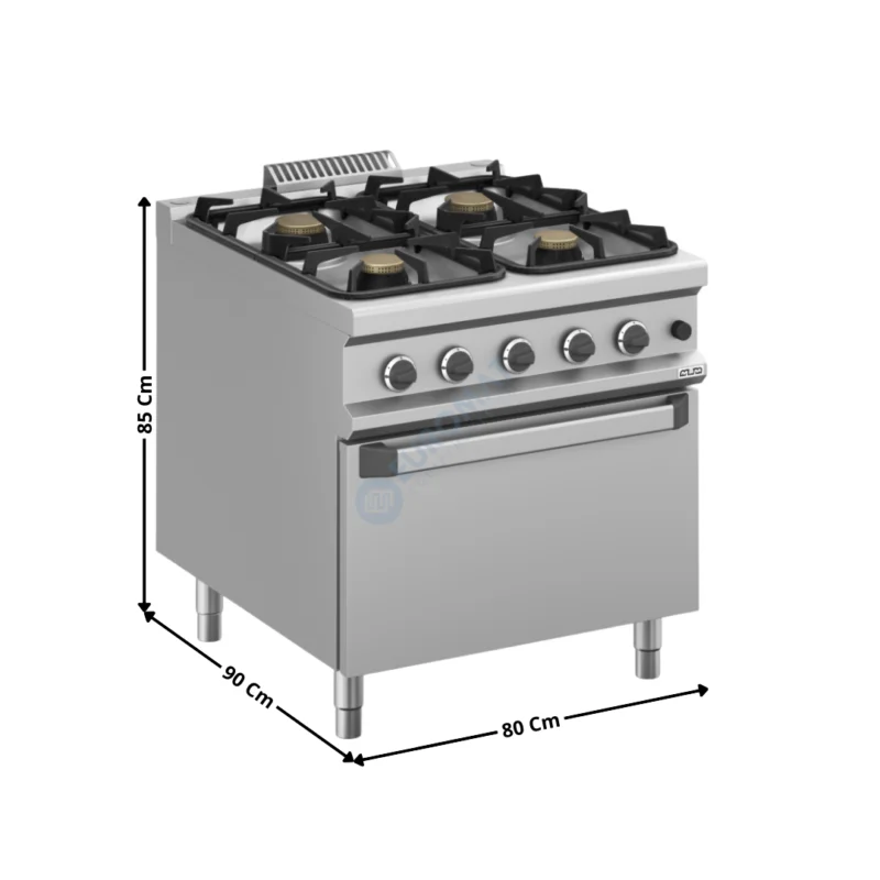 Fourneau 4 zones avec Four gaz XL – MAGISTRA 900 ECO | MFB98FGXL | MBM ITALY Vente Flash