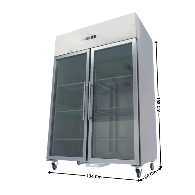Offre Exclusive Armoire positive 1200 L. – 2 portes vitrées GN2/1 | 09400011 | MAXIMA