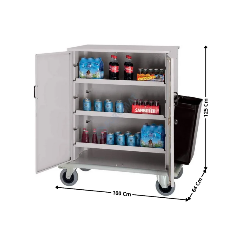 Chariot Fermé pour Remplissage Minibars | CMB2 | DIAMOND Achetez Aujourd’hui
