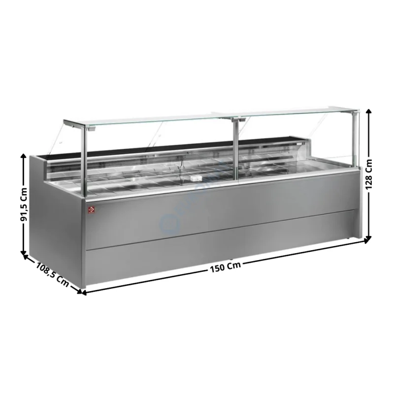 Prix Promo Vitrine réfrigérée 150cm / Coloris Gris – VENICE LINE | VZ15G8VR2 | DIAMOND