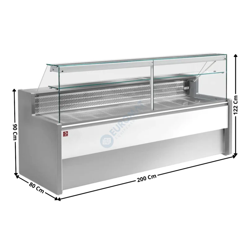 Vitrine réfrigérée 200cm / Coloris Gris-Blanc – HIMALAYA PLUS | RO20E8R2 | DIAMOND Remise
