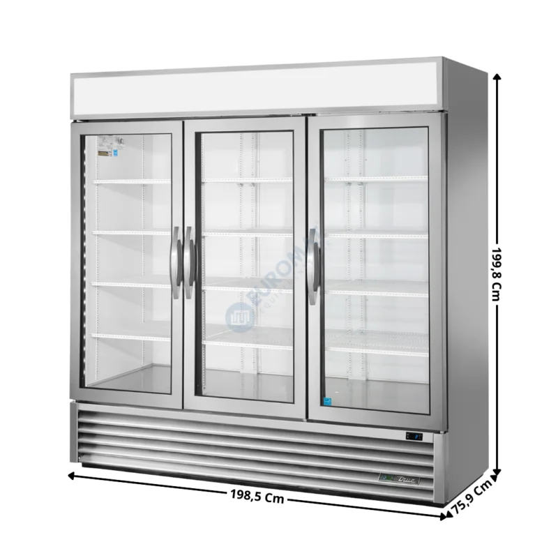Dernière Chance Armoire réfrigérée 2039L. Argent – Positive – Premium Series | GDM72HCFGD01 | TRUE