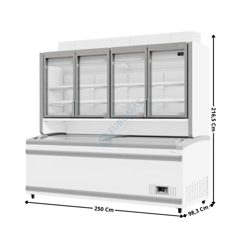 Nouvelle Collection Combinée Négative 878+938L. – Compresseur à Vitesse Variable / Coloris Blanc | COMBI250SLBECOVCC | FRICON