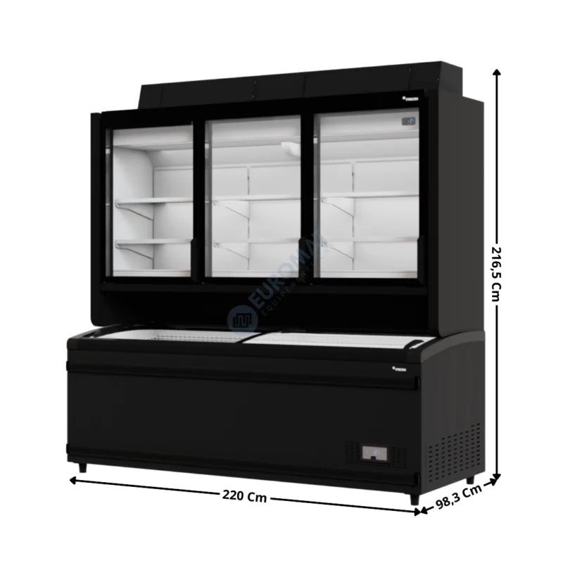 Offre Spéciale Combinée Négative 768+845L. – Compresseur à Vitesse Variable / Coloris Noir | COMBI220SLBECOVCCB | FRICON
