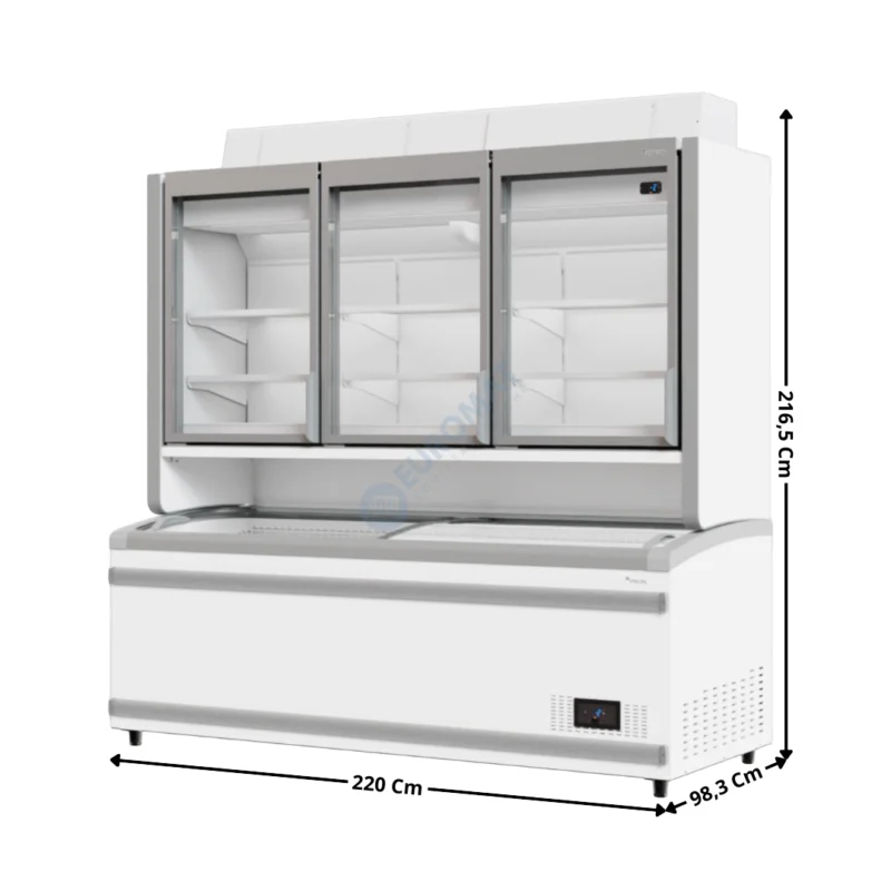 Combinée Négative 768+845L. – Compresseur à Vitesse Variable / Coloris Blanc | COMBI220SLBECOVCC | FRICON Prix Cassé