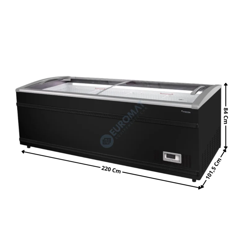 Acheter Direct Congélateur 833L. coulissant / Coloris Noir / Compresseur VV / Spécial Centrale – Série Supermarché | SMR220DAVCCB | FRICON