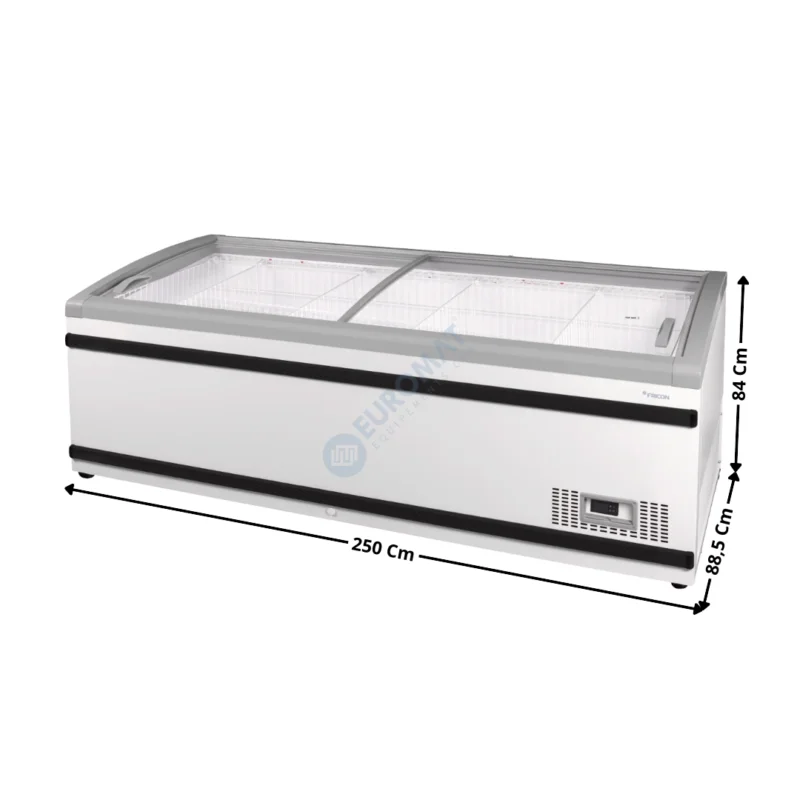 Nouvelle Collection Congélateur 883L. coulissant / Coloris Blanc / Compresseur VV – Série Supermarché | SMR250SLBVCC | FRICON