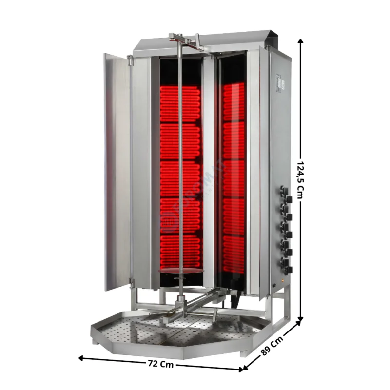Super Prix Machine à Kebab 10 Zones Vitro-Céramique avec Déflecteurs G+D – Version HP Electrique – Premium Series | VMUCE5+ACPT0902 | POTIS