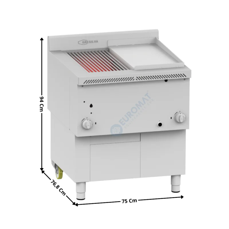 Grillade/Parrilla Horizontal Haut Rendement – Modèle GHPI « Medium-Gaz » | GREC6A10 | GRESILVA Vente Flash