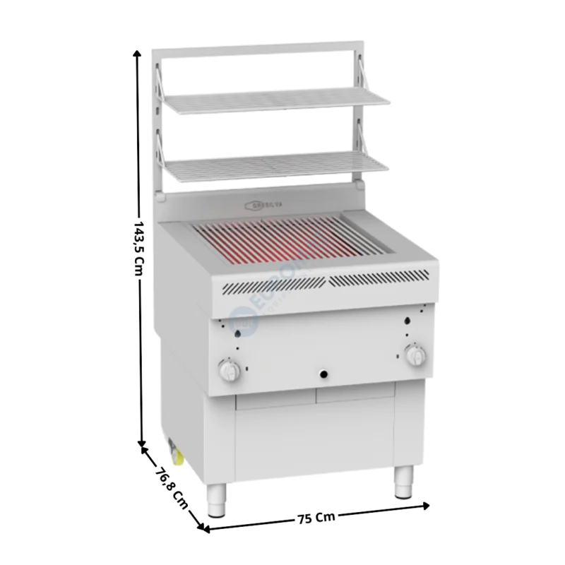 Prix Réduit Grillade/Parrilla Horizontal Haut Rendement – Modèle GHPI « Medium-Gaz » + Pack Support Avec Grilles | GREH6A10+GREH6P72 | GRESILVA