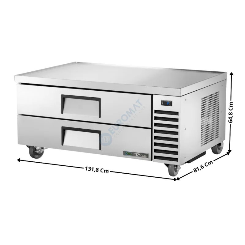 Achat Immédiat Soubassement réfrigérée positive 131,8 Cm – 2 tiroirs 3 x GN1/1 « Série TRCB » – Premium Series | TRCB52HC | TRUE