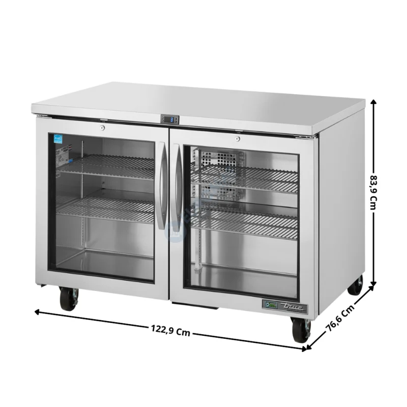 Meuble réfrigérée positive 340 L. – 2 portes vitrée « Série TUC » – Premium Series | TUC48GHCFGD01 | TRUE Achetez Aujourd’hui