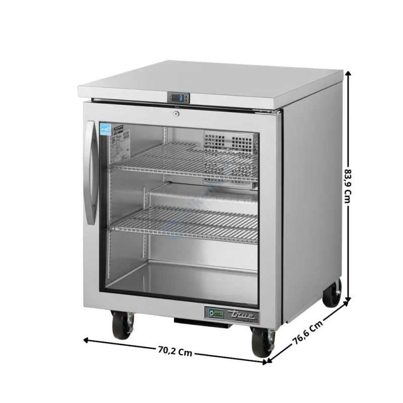Meuble réfrigérée positive 184 L. – 1 porte vitrée « Série TUC » – Premium Series | TUC27GHCFGD01 | TRUE Must-Have