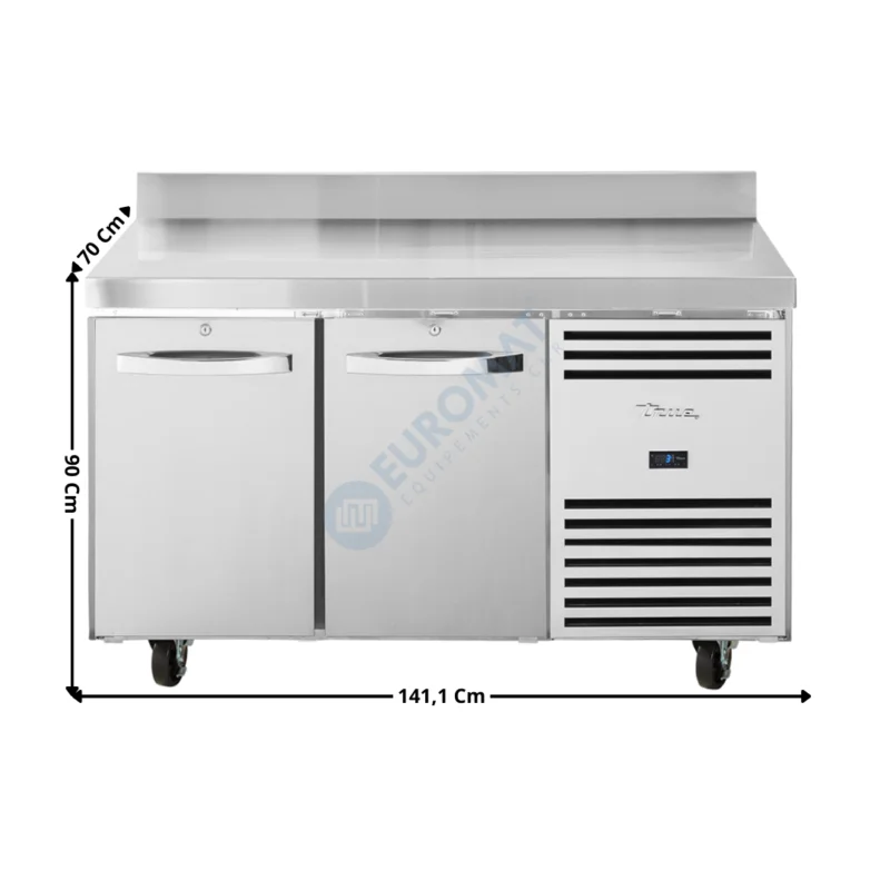 Expédié Aujourd’hui Meuble réfrigérée positive – 2 portes pleine GN1/1 – Premium Series | TCR12CRSSDLDR+WT | TRUE