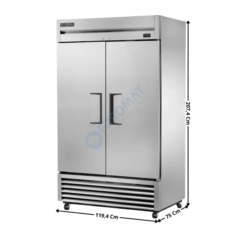 Dernier Modèle Armoire négative 1217 L. – 2 portes pleine GN1/1 « Compact » – Premium Series | T43FHC | TRUE