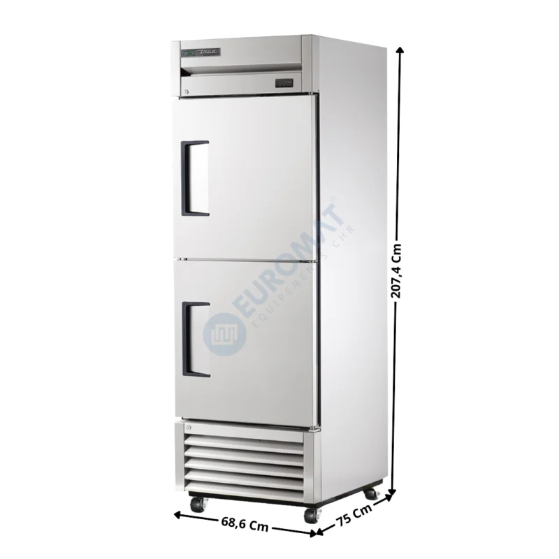 Armoire négative 651 L. – 2 portillons plein GN1/1 « Compact » – Premium Series | T232FHC | TRUE Retour Gratuit