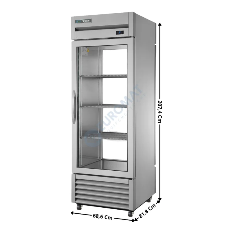 Armoire positive 651 L. – 2 portes vitrée GN1/1 « Compact » / Traversant – Premium Series | T23GPTHCFGD011G1G | TRUE Expédié Aujourd’hui