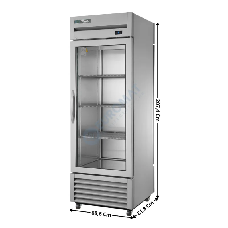 Produit De Marque Armoire positive 651 L. – 1 porte vitrée + 1 porte pleine GN1/1 « Compact » / Traversant – Premium Series | T23GPTHCFGD01 | TRUE