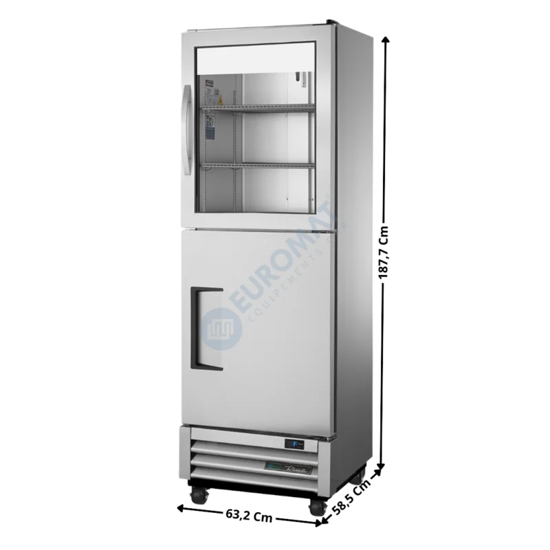 Expédition Rapide Armoire positive 425 L. – 1 demi-porte vitrée GN1/1 « Compact » – Premium Series | T151G1FGD01 | TRUE