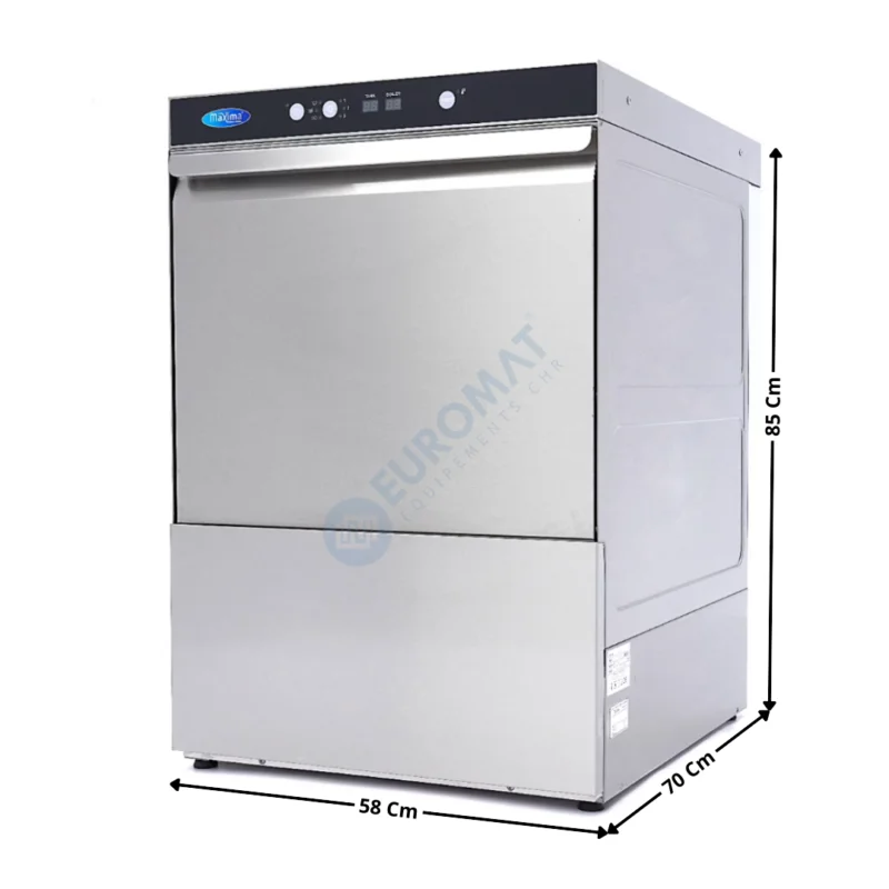 Lave Ustensiles 50x60 – 400V – Sans adoucisseur | 09240130 | MAXIMA Expédition Rapide