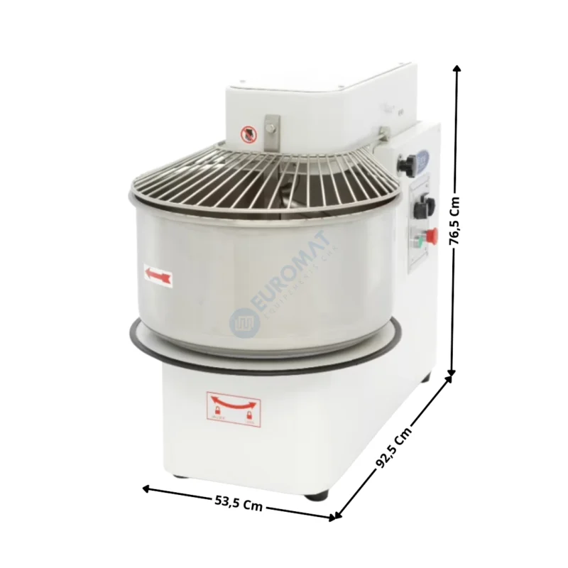Pétrin 50 L. – Cuve & Tête extractible / Double Vitesse / 400V – ECO Series | 09361908 | MAXIMA Bon Plan
