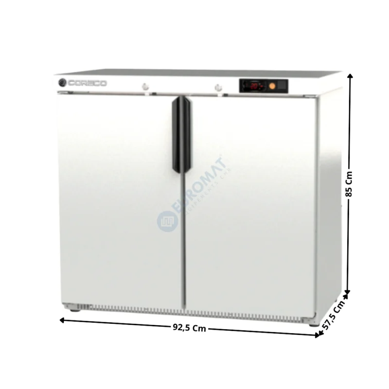 Arrière bar 2 portes battantes pleine – Inox – TOP | NRH250LI | CORECO Populaire