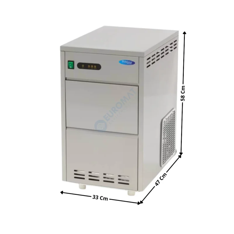Meilleure Vente Machine à glaçons pilée 30Kg/24H – Série économique | 09300136 | MAXIMA